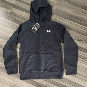 NWT Under Armour Youth Classic Black Hoodie